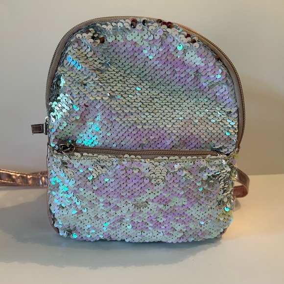 Sequin mini backpack purse - Picture 11 of 12